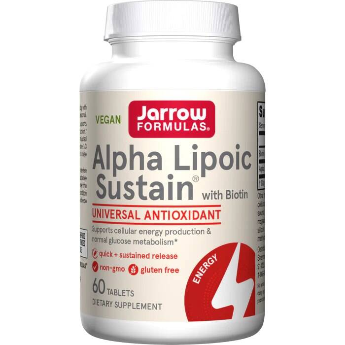 Alpha Lipoic Sustain med biotin – 120 tabletter – Nuvalia