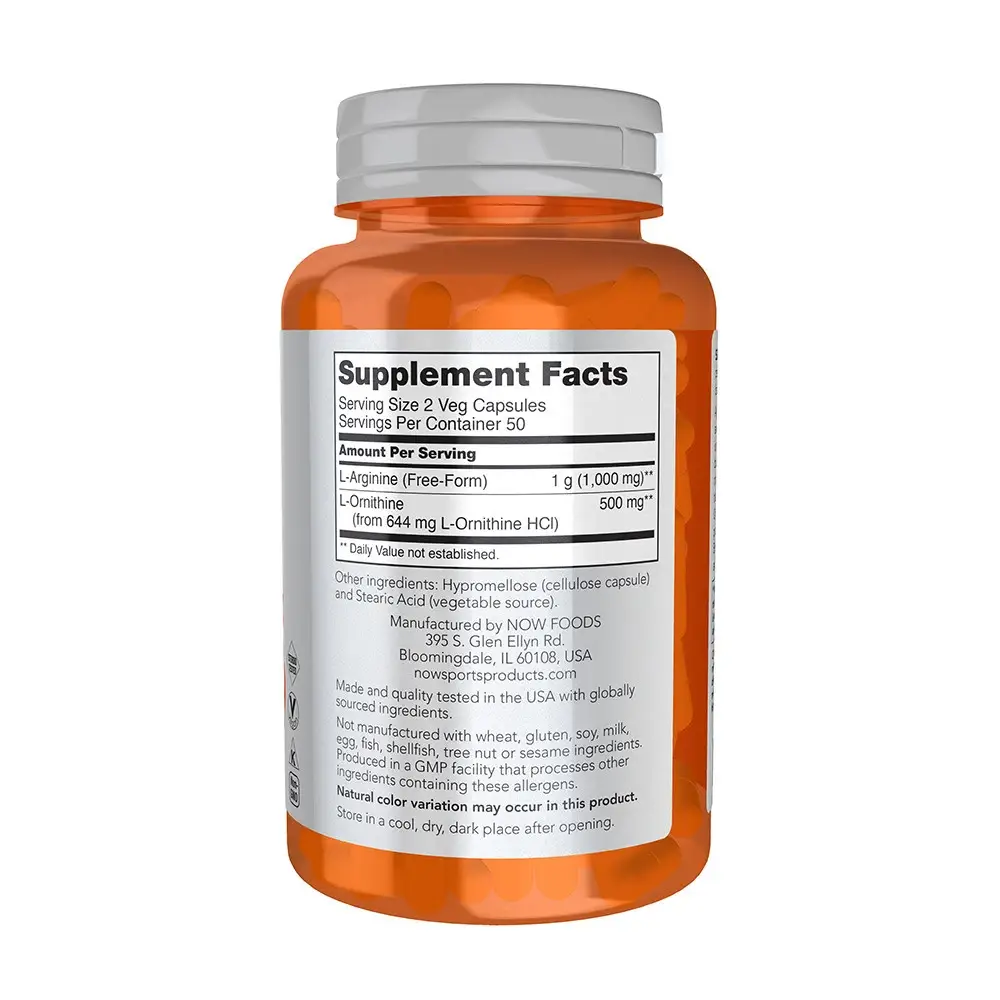 Arginine & Ornithine 500/250 mg kapsler - Billede 2