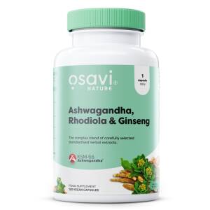 Ashwagandha + Rhodiola & Ginseng - 120 vegan caps - Nuvalia