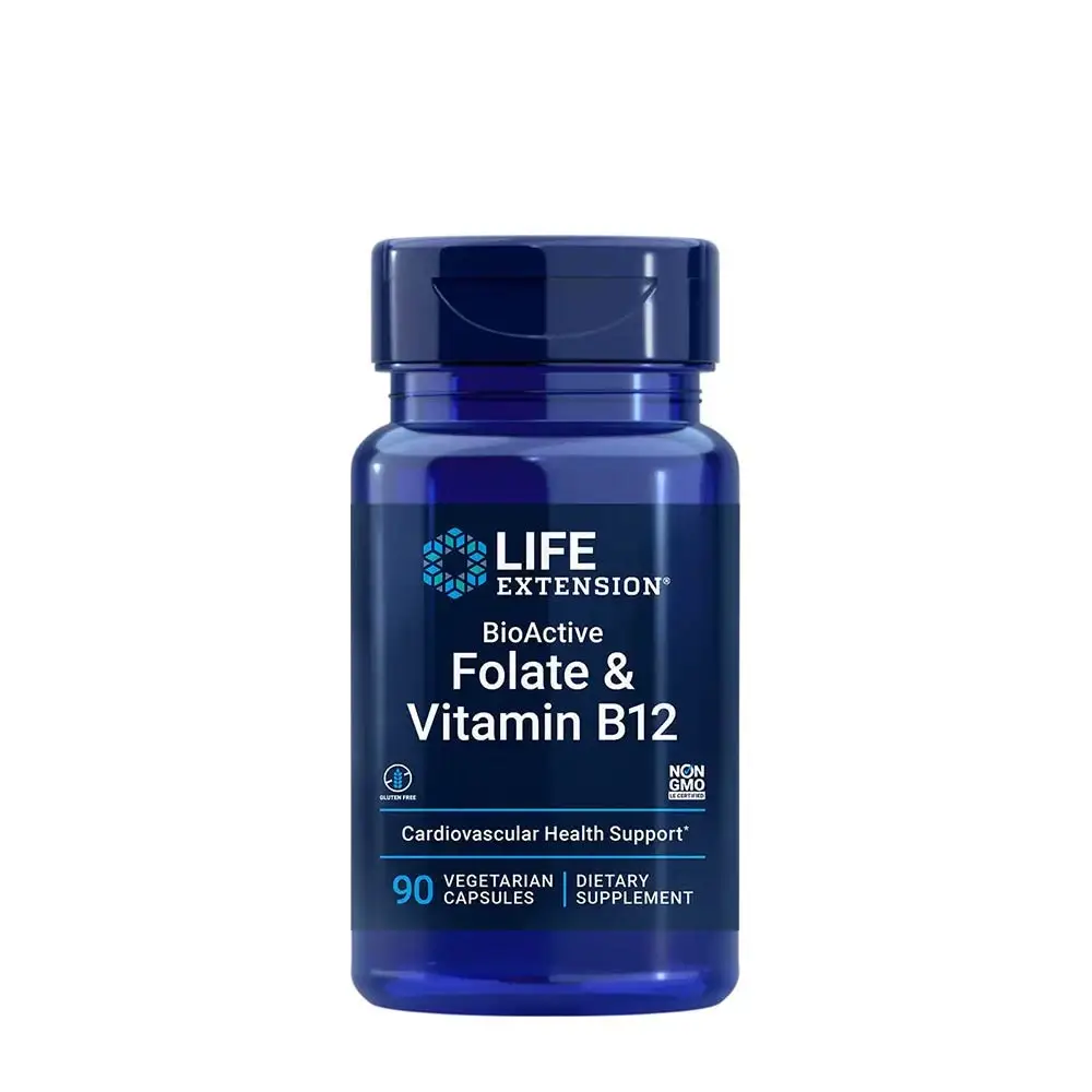 Bioaktivt folat og vitamin B12 – 90 vcaps – Nuvalia