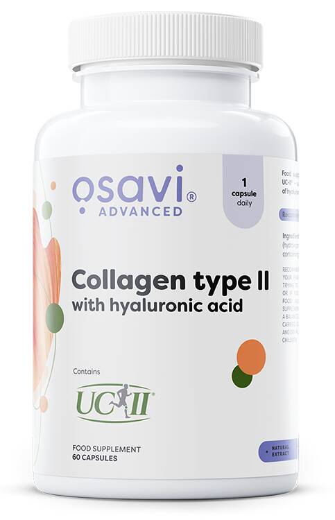 Kollagen type II med hyaluronsyre – 60 kapsler – Nuvalia
