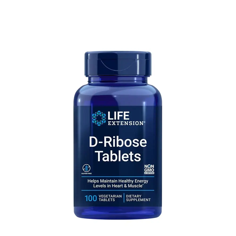D-ribose-tabletter – 100 vegetariske tabletter – Nuvalia