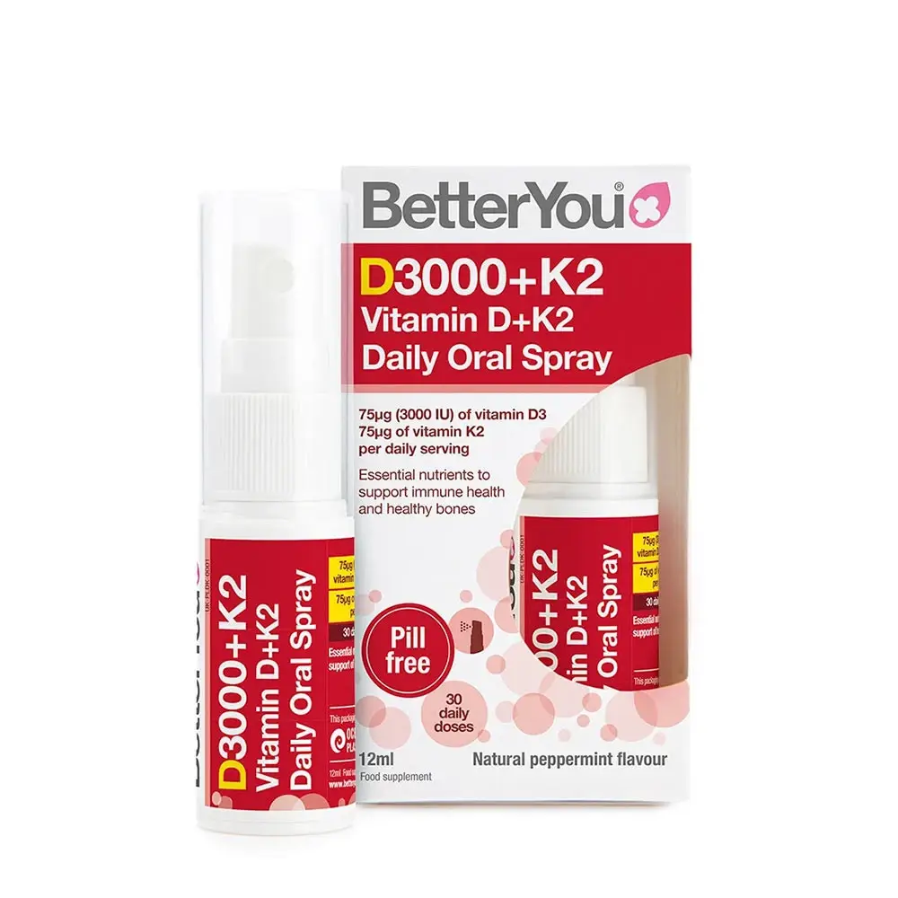 DLux+ Vitamin D+K2 Daglig mundspray – 12 ml – Nuvalia