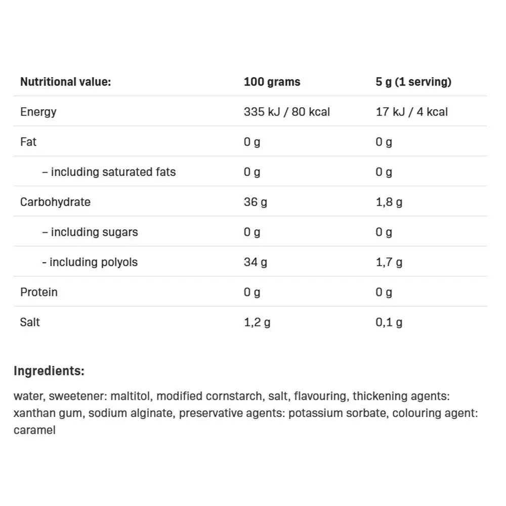 Saltet karamel – 500 g – Nuvalia