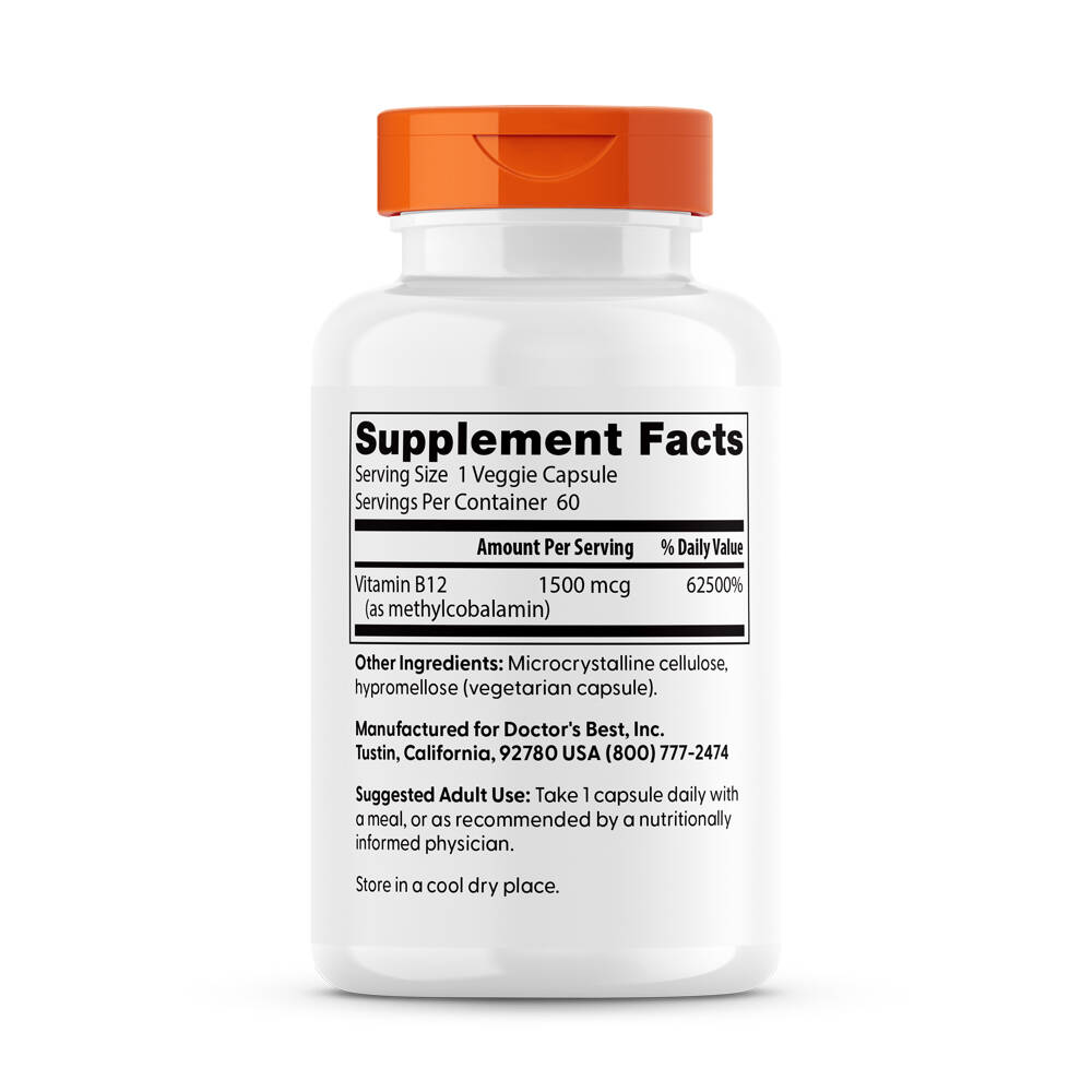 Fully Active B12, 1500mcg – 60 vcaps - Billede 4