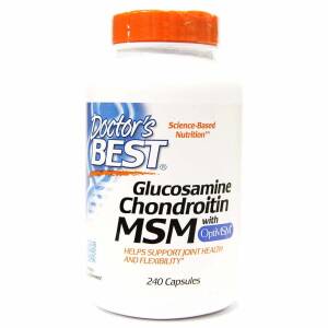 Glucosamine Chondroitin MSM with OptiMSM - 240 caps - Nuvalia