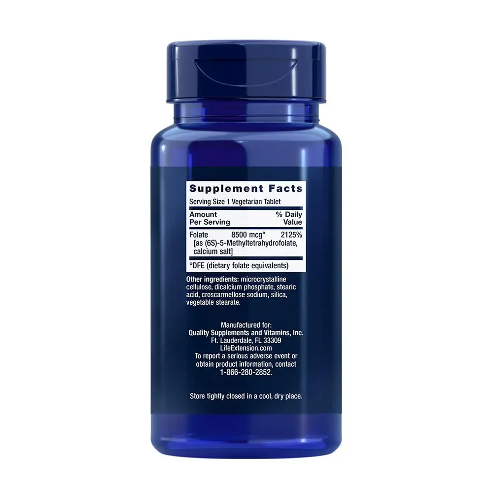 High Potency Optimized Folate – 30 vegetariske tabletter - Billede 2