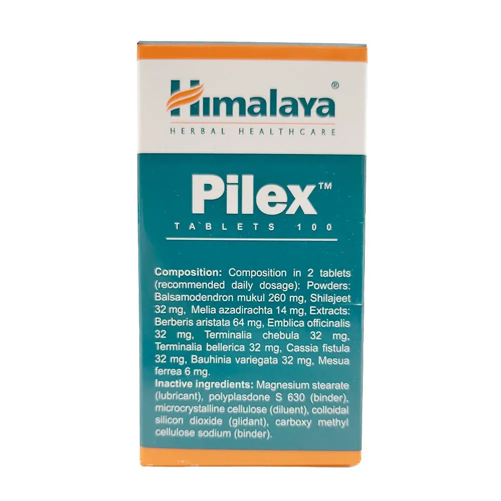 Himalaya Pilex (100 Tablets) - Billede 2