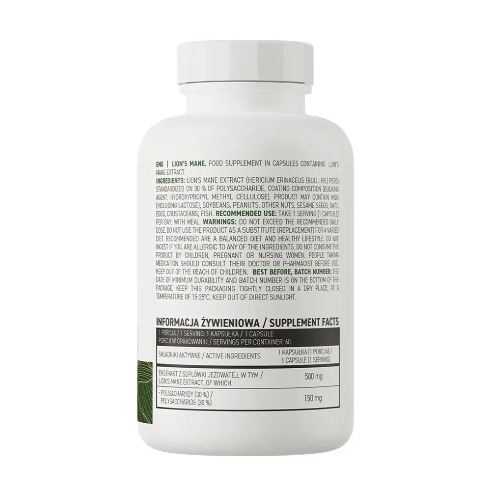 Lion's Mane – 60 vcaps - Billede 2