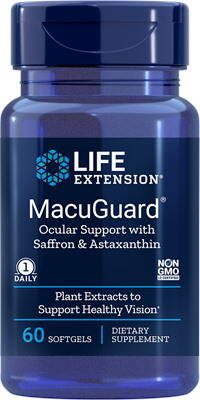 MacuGuard Øjenpleje med safran og astaxanthin – 60 bløde kapsler – Nuvalia