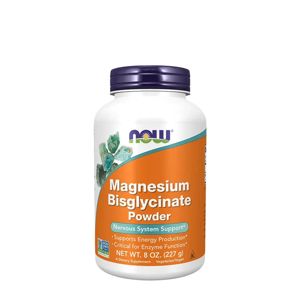 Magnesiumbisglycinat i pulverform – 227 g – Nuvalia