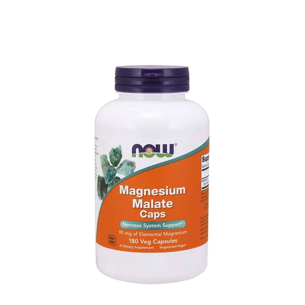 Magnesiummalat-kapsler – 180 vcaps – Nuvalia