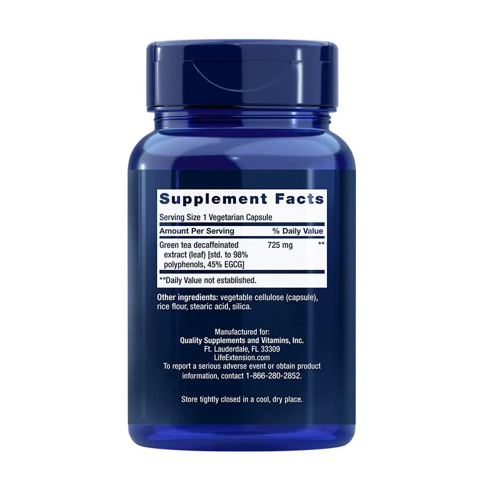 Mega Green Tea Extract – 100 vcaps - Billede 2