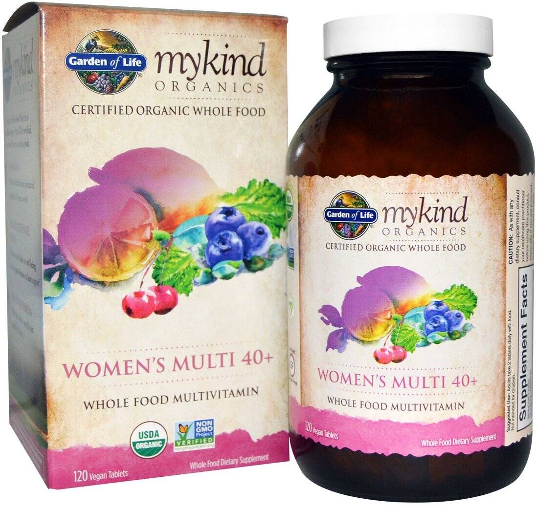 Mykind Multi 40+ til kvinder – 120 veganske tabletter – Nuvalia