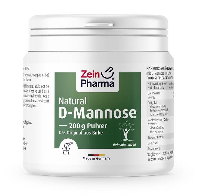 Naturligt D-mannose-pulver – 200 g – Nuvalia