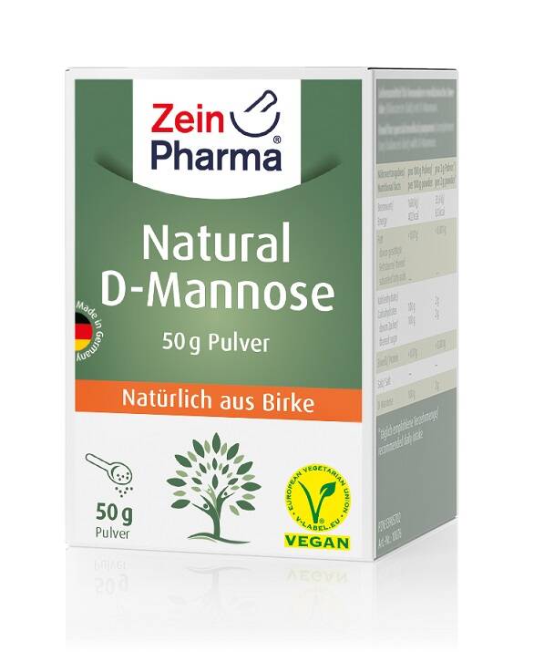 Naturligt D-mannose-pulver – 50 g – Nuvalia