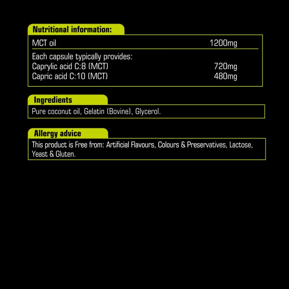 Natures Aid MCT Oil Kapsler (120 Kapsler) - Billede 2