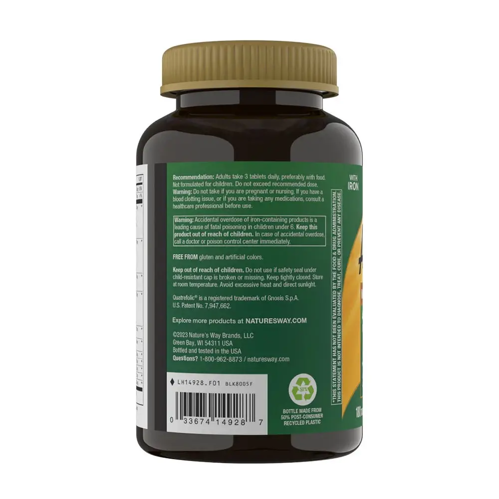 Natures Way Alive!® Max3 Potency Multivitamin (180 Tabletter) - Billede 3