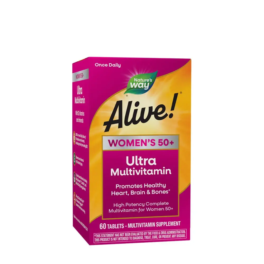 Natures Way Alive!® Ultra-multivitamin til kvinder over 50 (60 tabletter) – Nuvalia