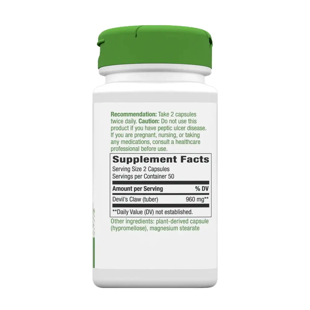 Natures Way Devil's Claw Secondary Root (100 Kapsler) - Billede 4