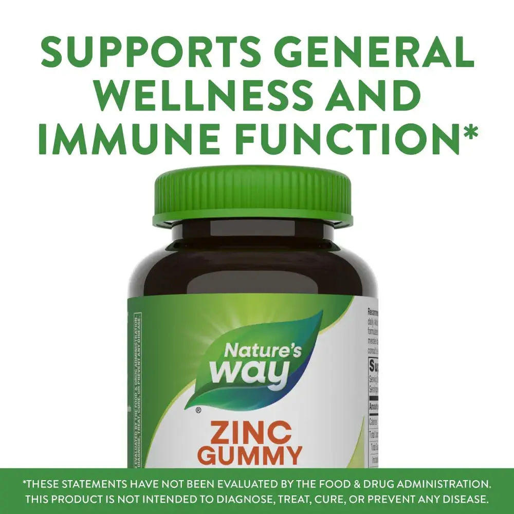 Natures Way Zinc Gummies (120 gummies, Mixed Berry) - Billede 11