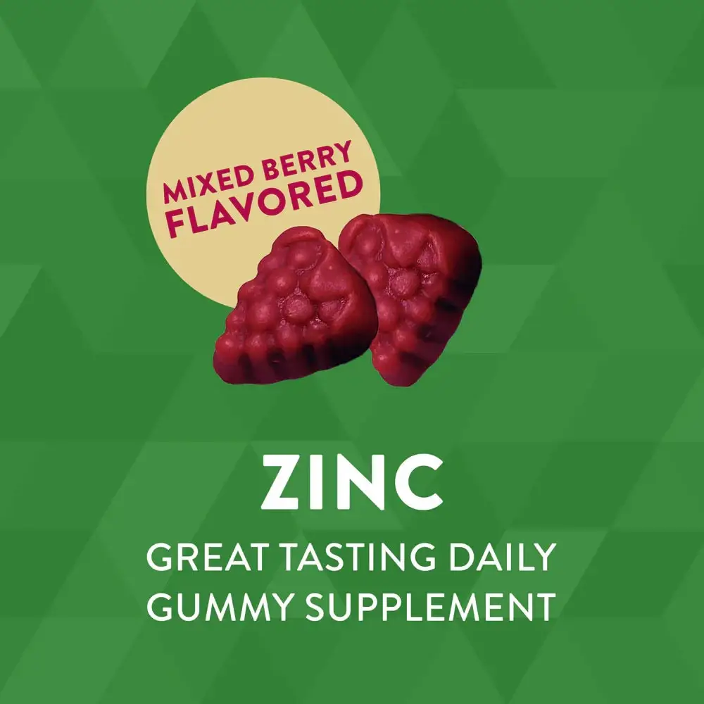 Natures Way Zinc Gummies (120 gummies, Mixed Berry) - Billede 10