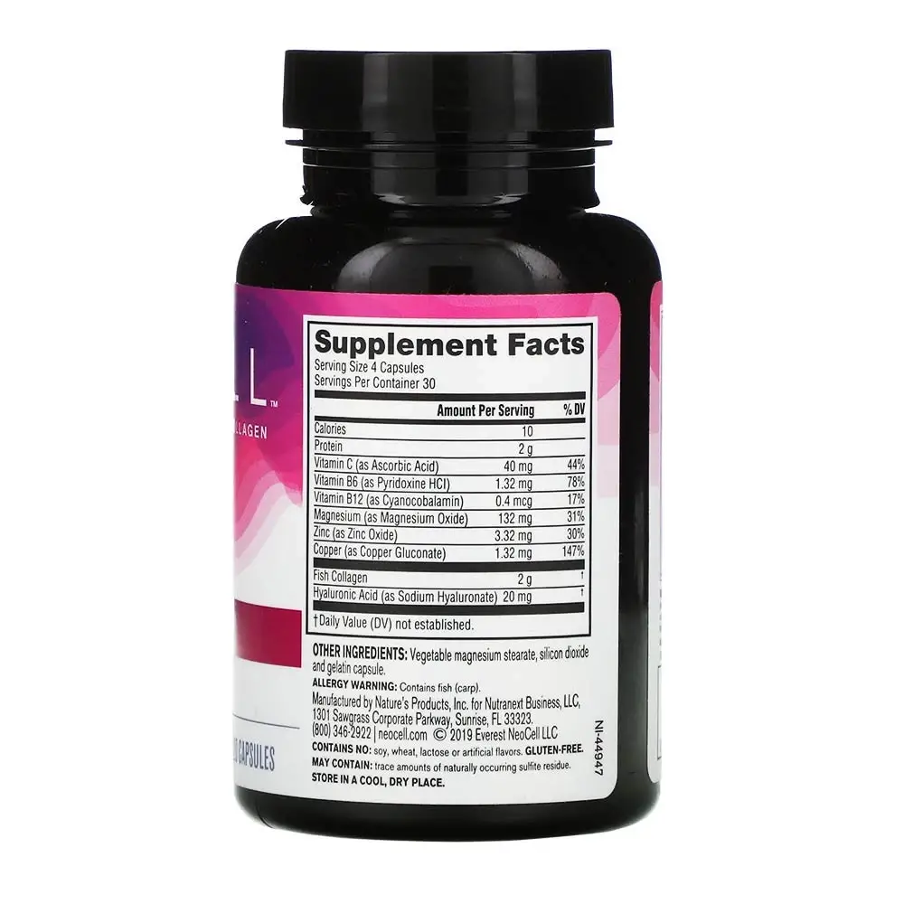 NeoCell Marine Collagen (120 kapsler) - Billede 3