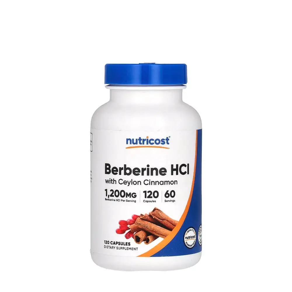Nutricost Berberin-HCl med Ceylon-kanel (120 kapsler) - Nuvalia