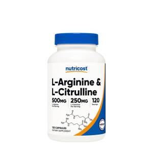 Nutricost L-Arginine L-Citrulline Complex Capsules (120 Capsules) - Nuvalia