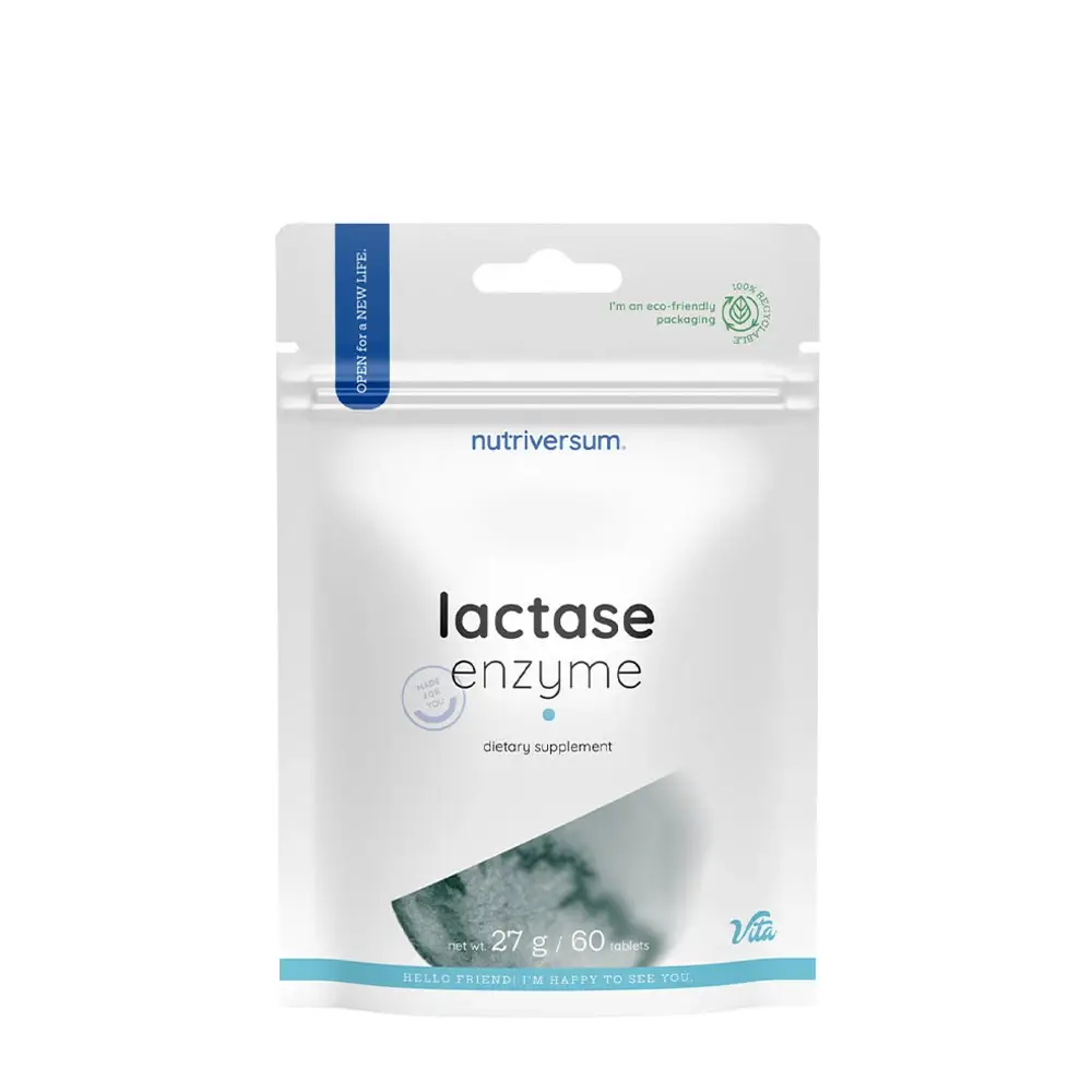 Nutriversum Lactase Enzyme – VITA (60 tabletter) – Nuvalia