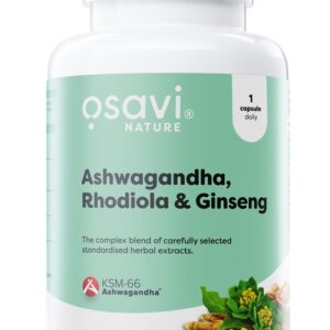 Ashwagandha + Rhodiola & Ginseng - 120 vegan caps