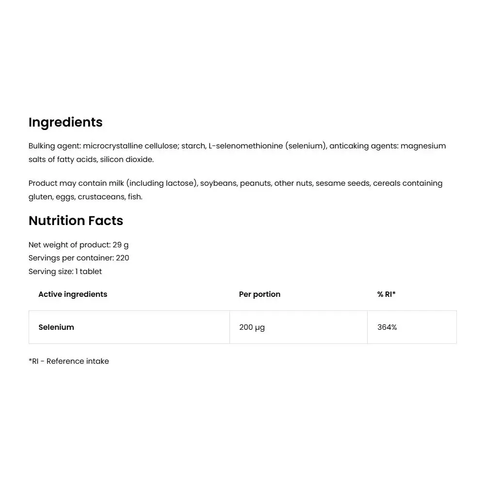 Ostrovit Selenium (220 Tablets) - Billede 2
