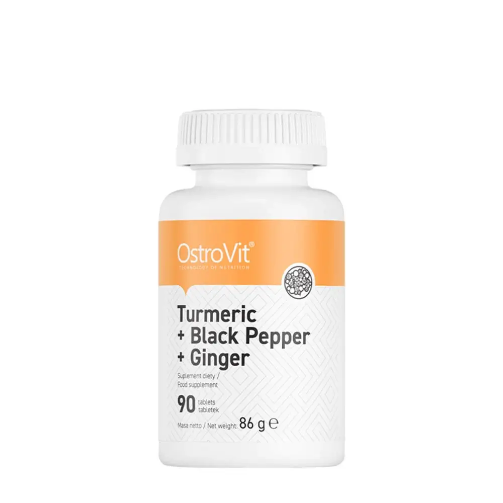 Ostrovit Gurkemeje + Sort peber + Ingefær (90 tabletter) - Nuvalia