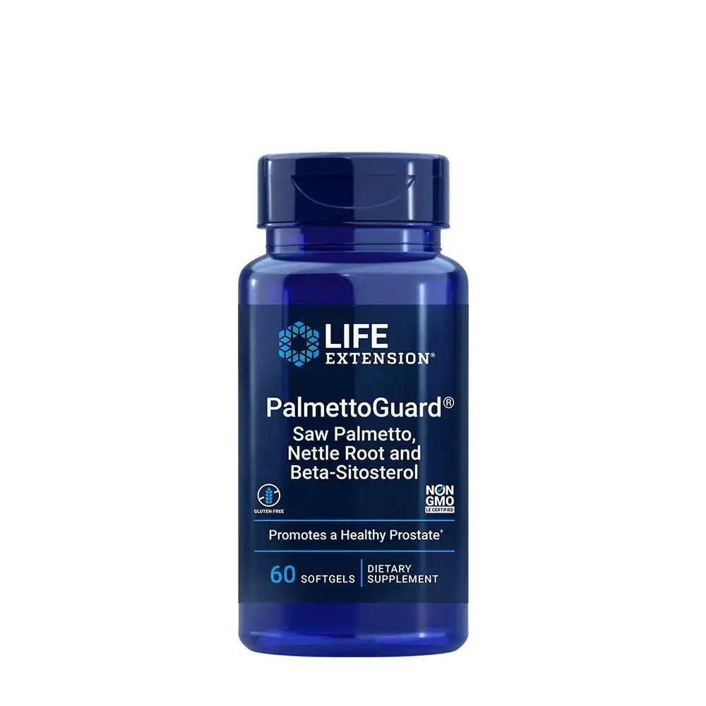 PalmettoGuard Saw Palmetto/brændenælderod med beta-sitosterol – 60 bløde kapsler – Nuvalia