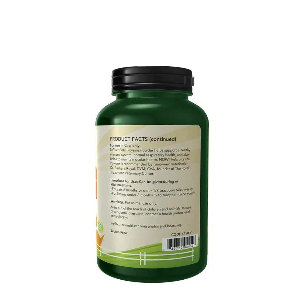Pets, L-Lysine for Cats – 226g - Billede 3