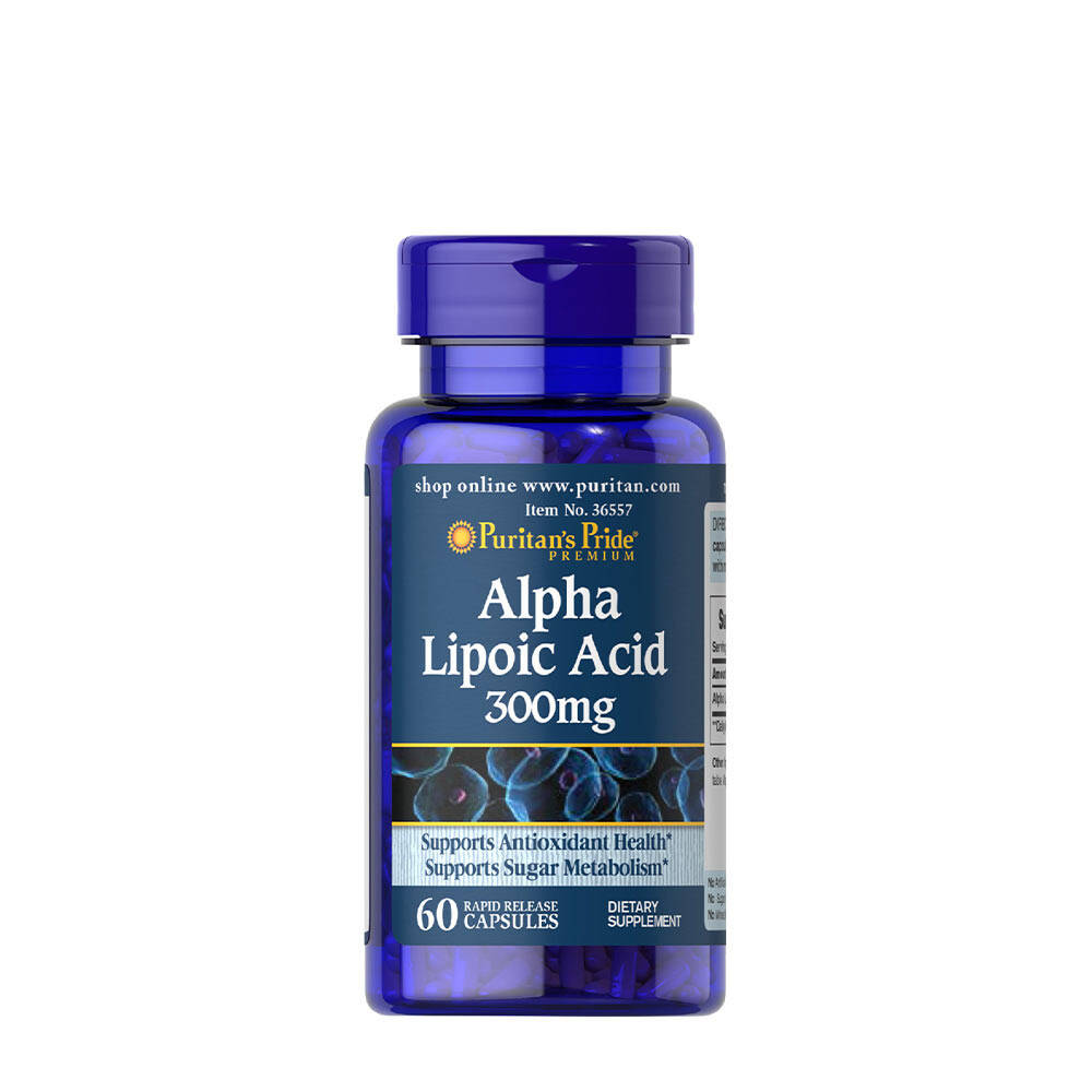 Puritan's Pride Alfa-liposyre 300 mg (60 kapsler) - Nuvalia