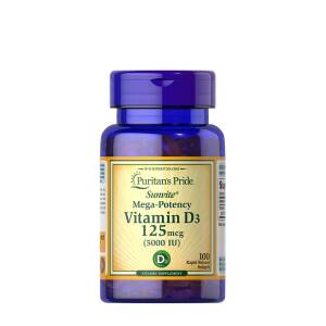 Puritan's Pride Vitamin D3 5000 IU (100 Softgels) - Nuvalia
