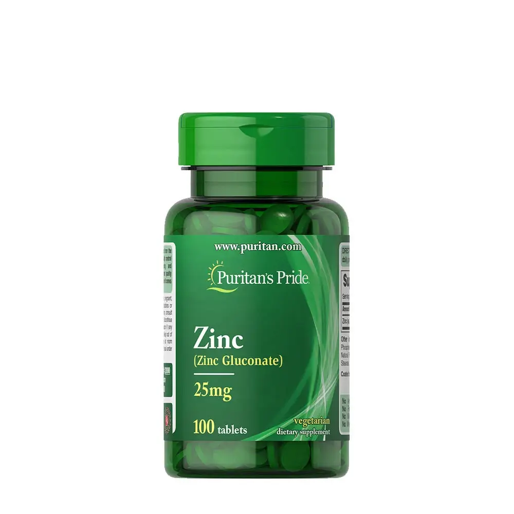 Puritan's Pride Zink 25 mg (100 tabletter) - Nuvalia