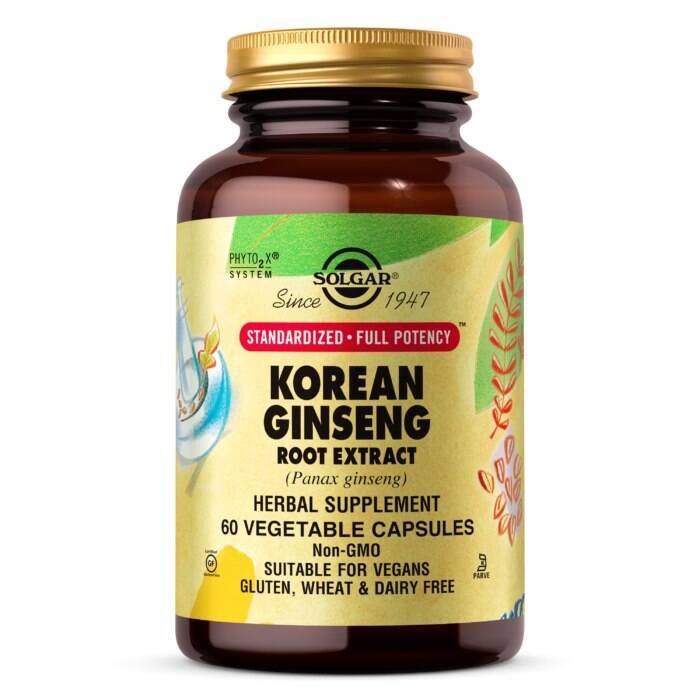 SOLGAR Korean Ginseng Root Extract SFP (60 caps) - Nuvalia