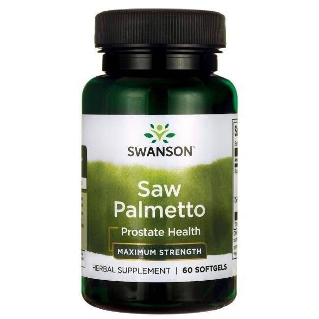 SWANSON Saw Palmetto-ekstrakt 320 mg, 60 softgels – Nuvalia