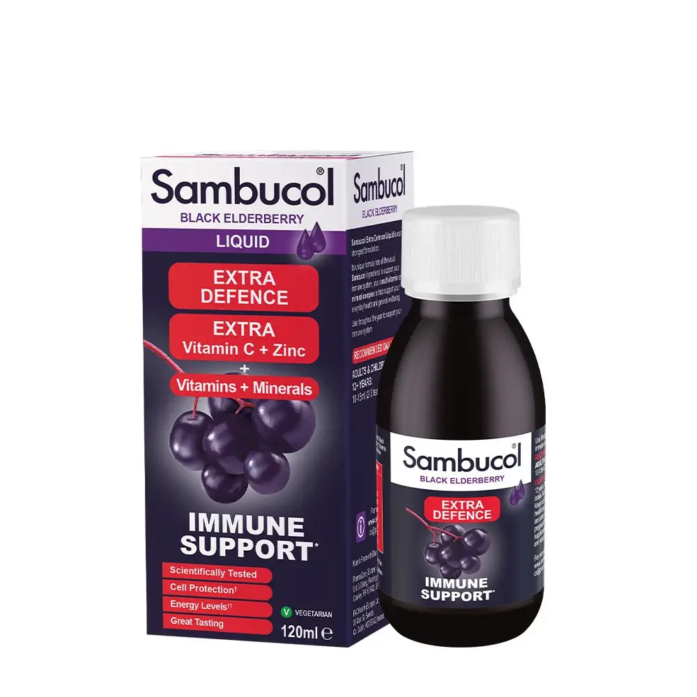 Sambucol Extra Defence væske (120 ml) - Nuvalia