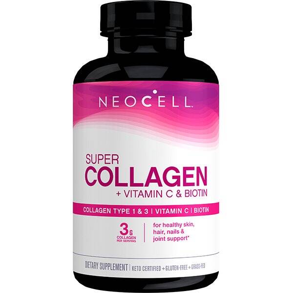 Super Collagen + C-vitamin og biotin – 90 tabletter – Nuvalia