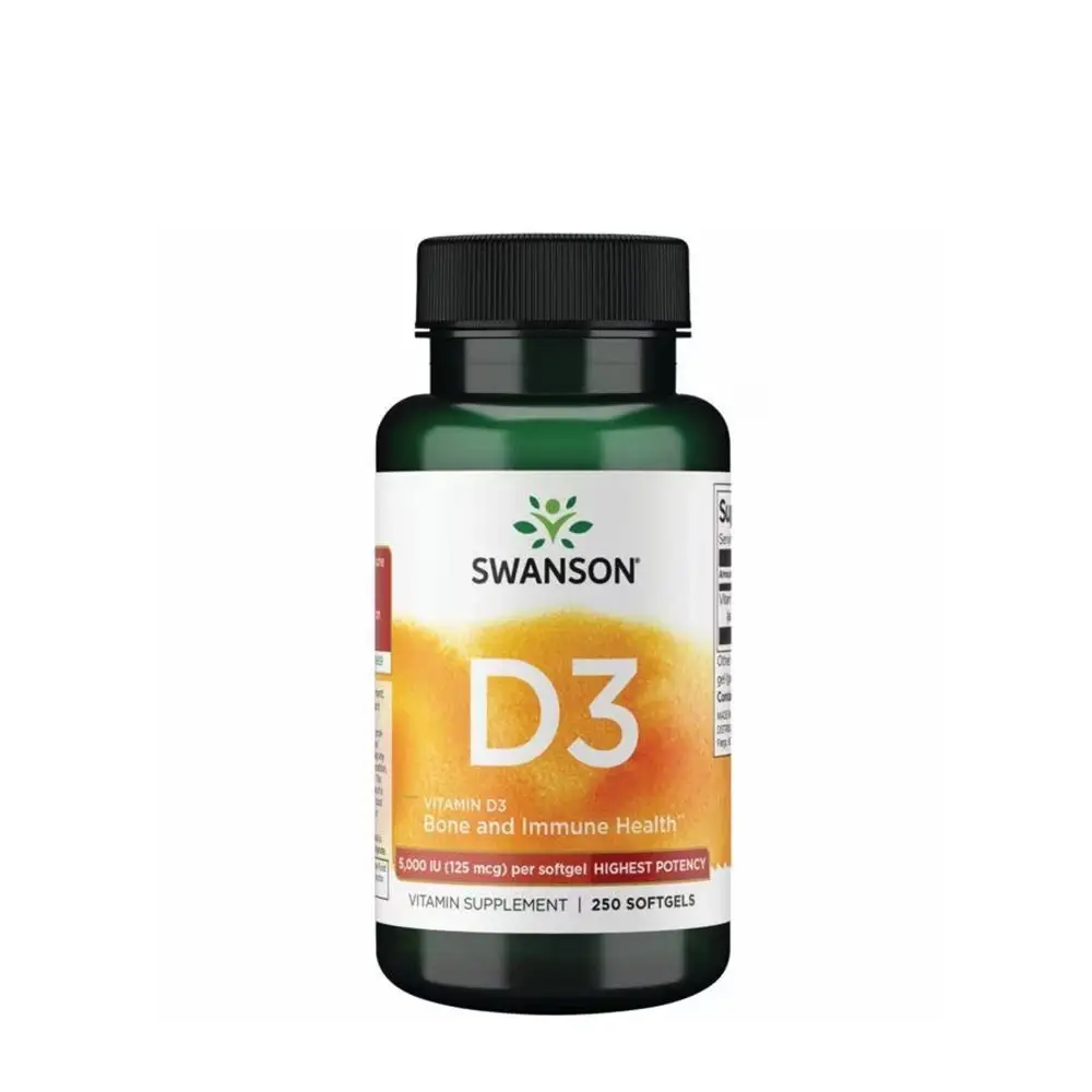 Swanson Vitamin D3 (250 bløde kapsler) - Nuvalia