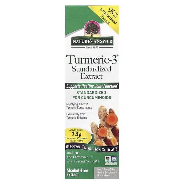 Standardiseret gurkemeje-3-ekstrakt – 30 ml – Nuvalia