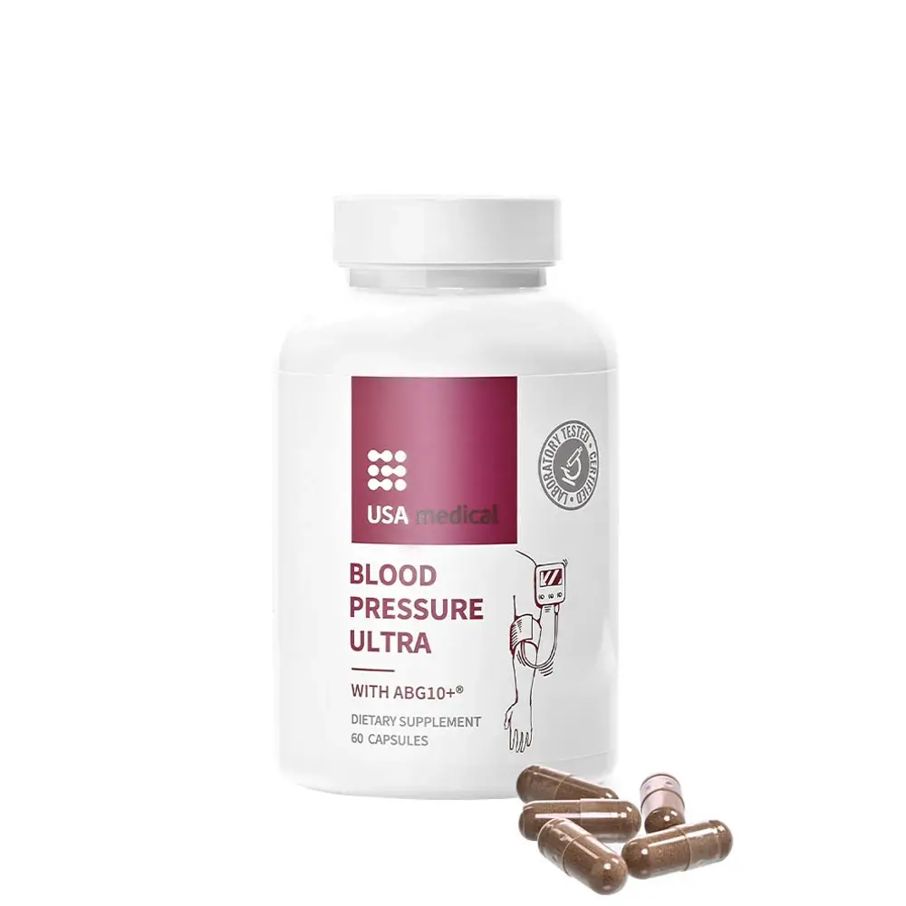 USA-produceret Blood Pressure Ultra (60 kapsler) – Nuvalia