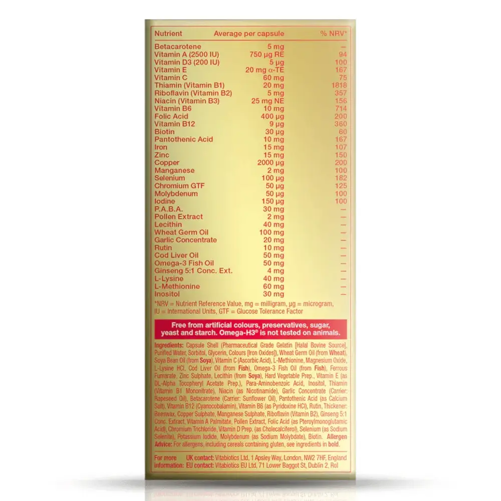 Vitabiotics Omega-H3 Original (30 kapsler) - Billede 2