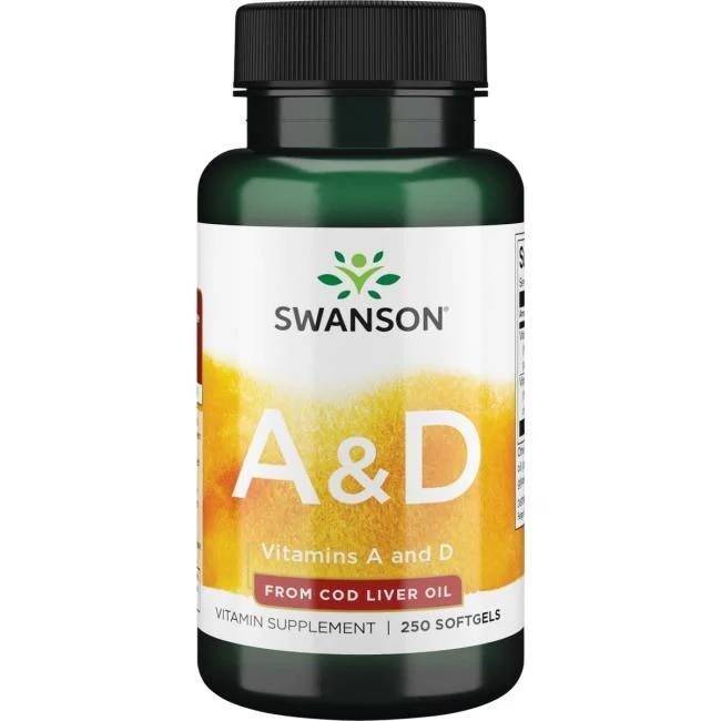 Vitamin A og D – 250 bløde kapsler – Nuvalia